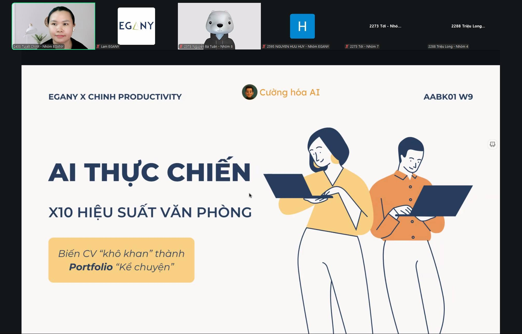 AI thực chiến cùng EGANY — hình ảnh từ chương trình do Chinh thực hiện